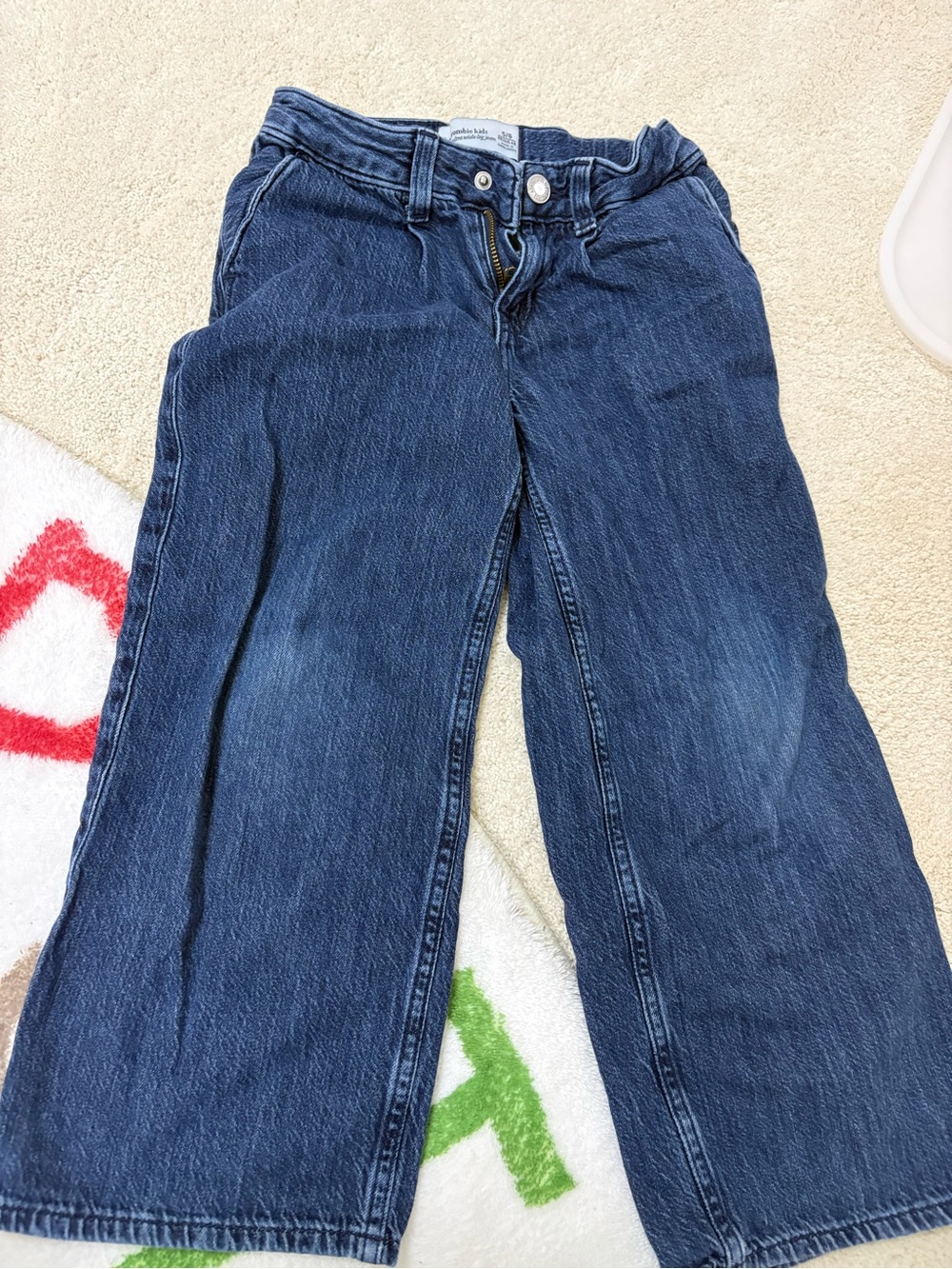 abercrombie kids Dark Blue Wide Leg Jeans
